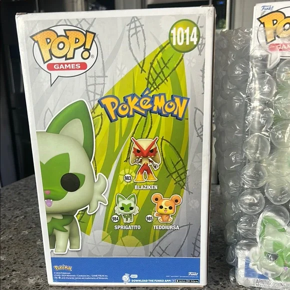 Two XL Funko POP! Jumbo: Pokémon Sprigatito
Figures, NIB - Picture 3 of 5